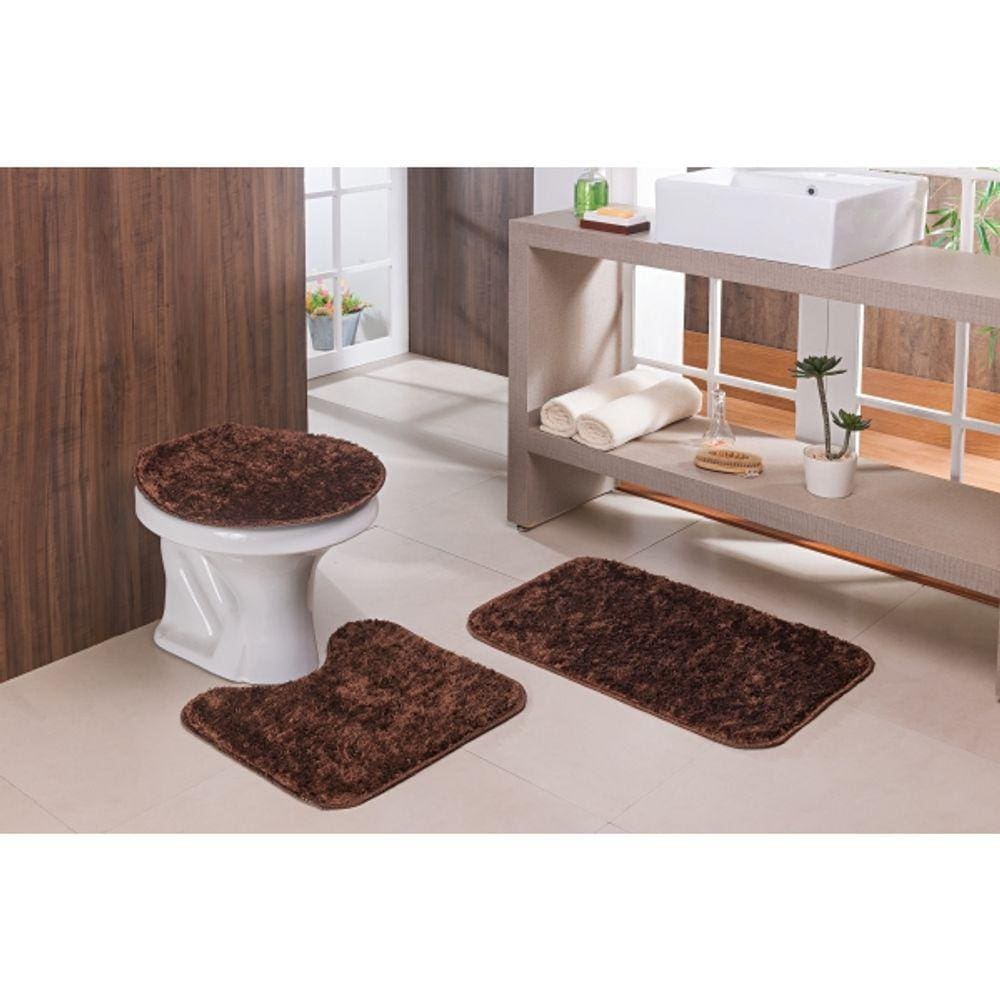 Kit Tapete de Banheiro 3 peças Oasis Classic