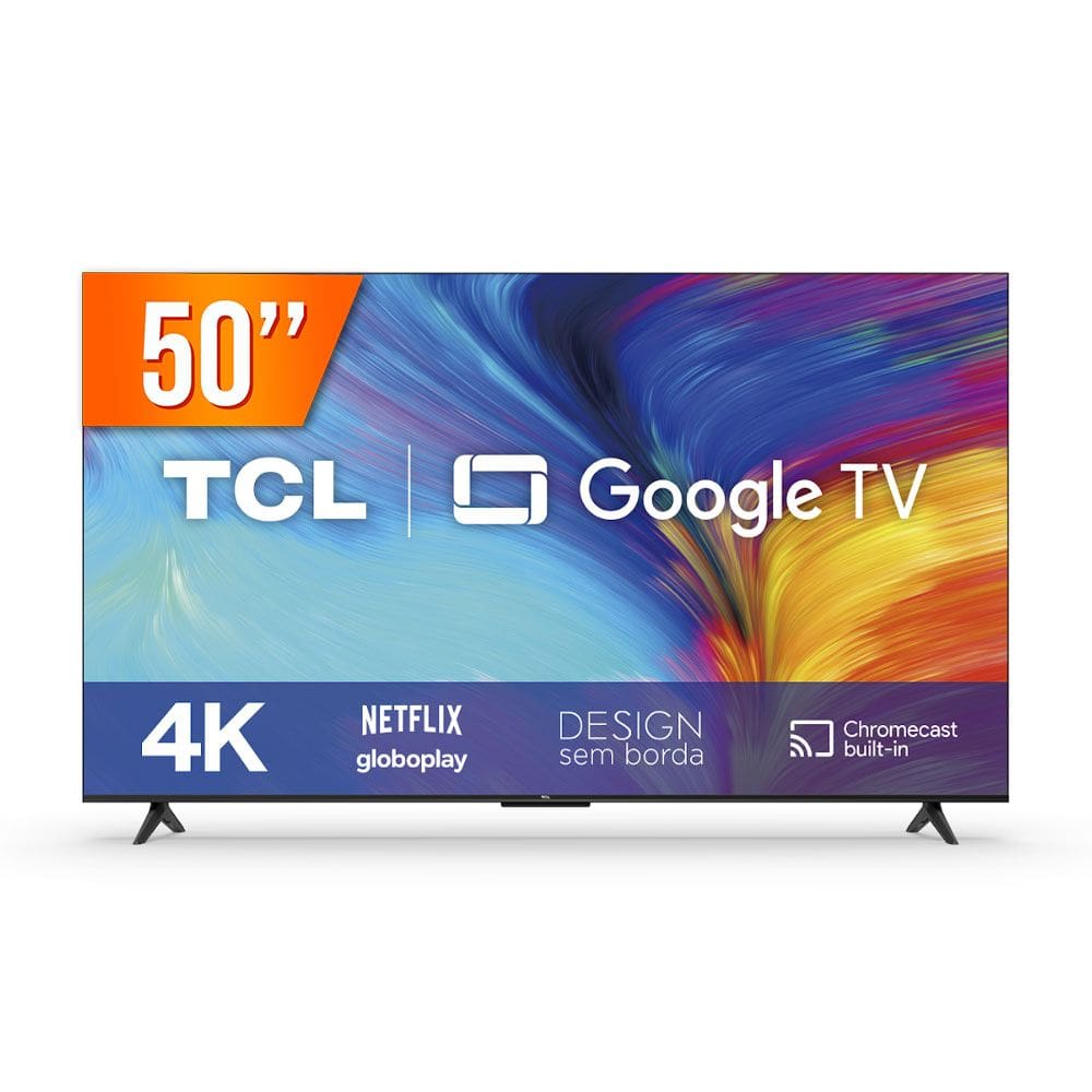 Smart Tv 4k Tcl Qled 55” Com Google Tv, Dolby Vision, Bluetooth E Wi-fi -  55c825