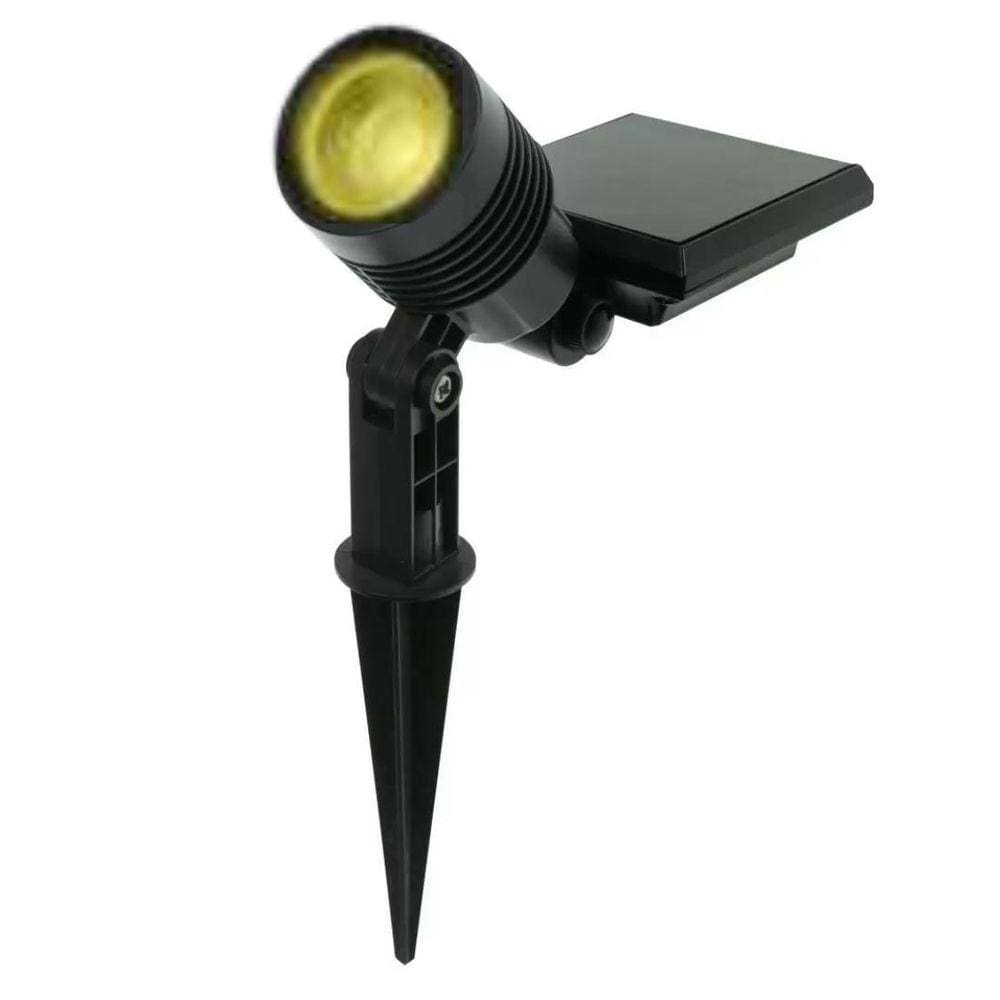 Espeto Spot Solar 10Lm Amarelo 3000K Jardim Decoração Liege