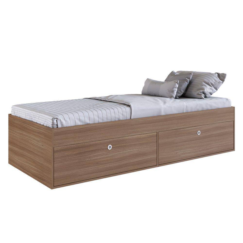 Cama de Solteiro 80cm Com 4 Portas Tókio A05 Montana - Mpozenato