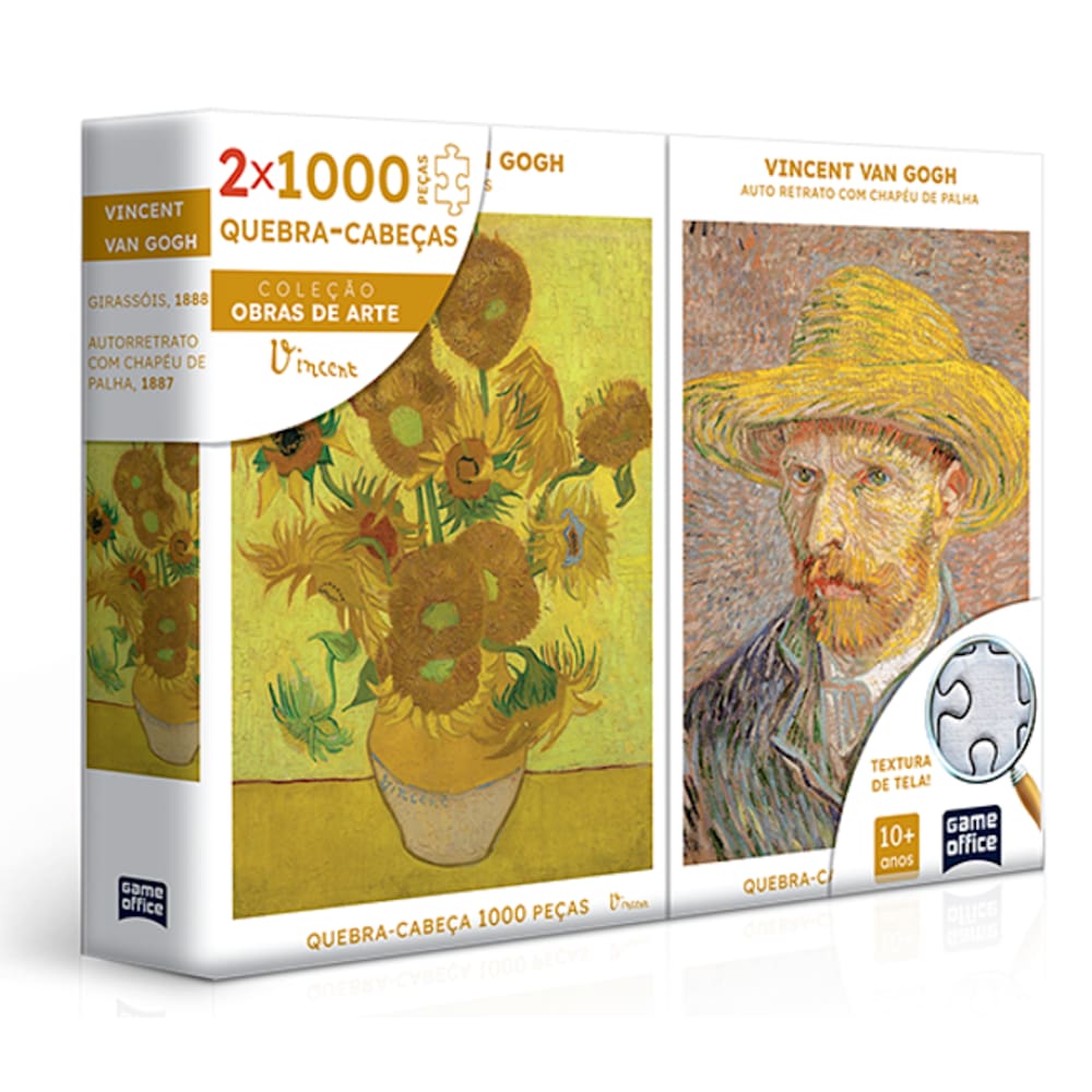 Quebra-Cabeça 1000 Peças Van Gogh Retrato Girassois Toyster