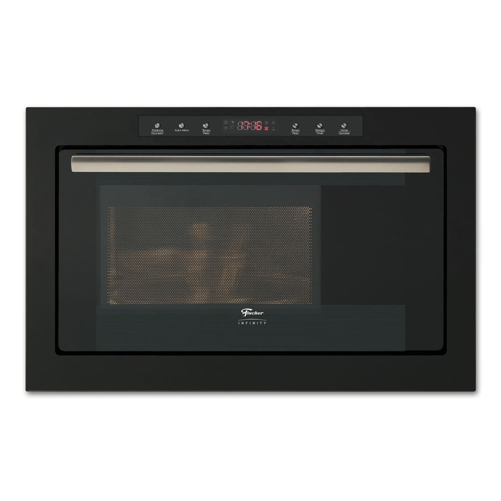 Micro-ondas de Embutir Fischer Infinity 25L com Dourador Preto 127V