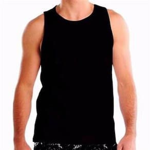 Regata Masculina 100% Algodão Em Fio 30 Penteado