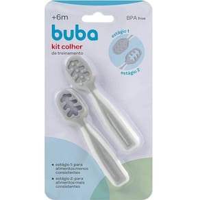 Colher de Treinamento para Bebe Introdução Alimentar Papinha Buba