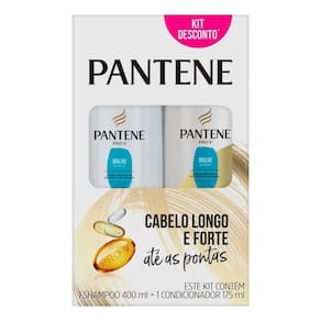 Kit Pantene Shampoo 400ml+ Condicionador 175ml Brilho Extremo