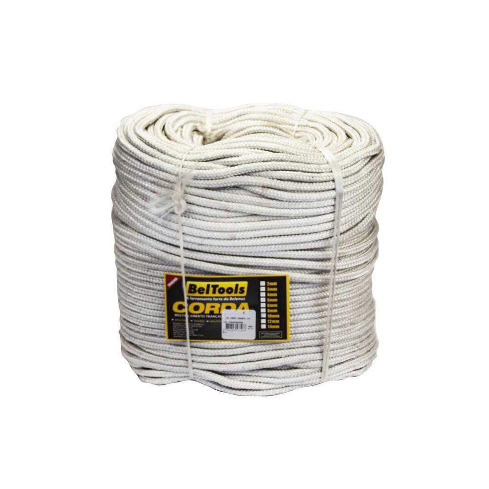 Corda Seda 14mm Rolo Com 11 Kg Branca Beltools
