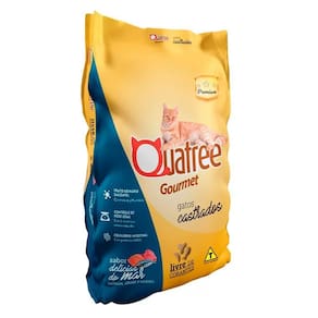 Raçao Quatree Gourmet Gatos Castrados Delicias Do Mar 1kg