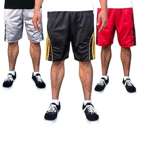 Kit 3 Bermudas Masculina Esportiva Elastico na Cintura Ziper nos Bolsos Laterais Evolution