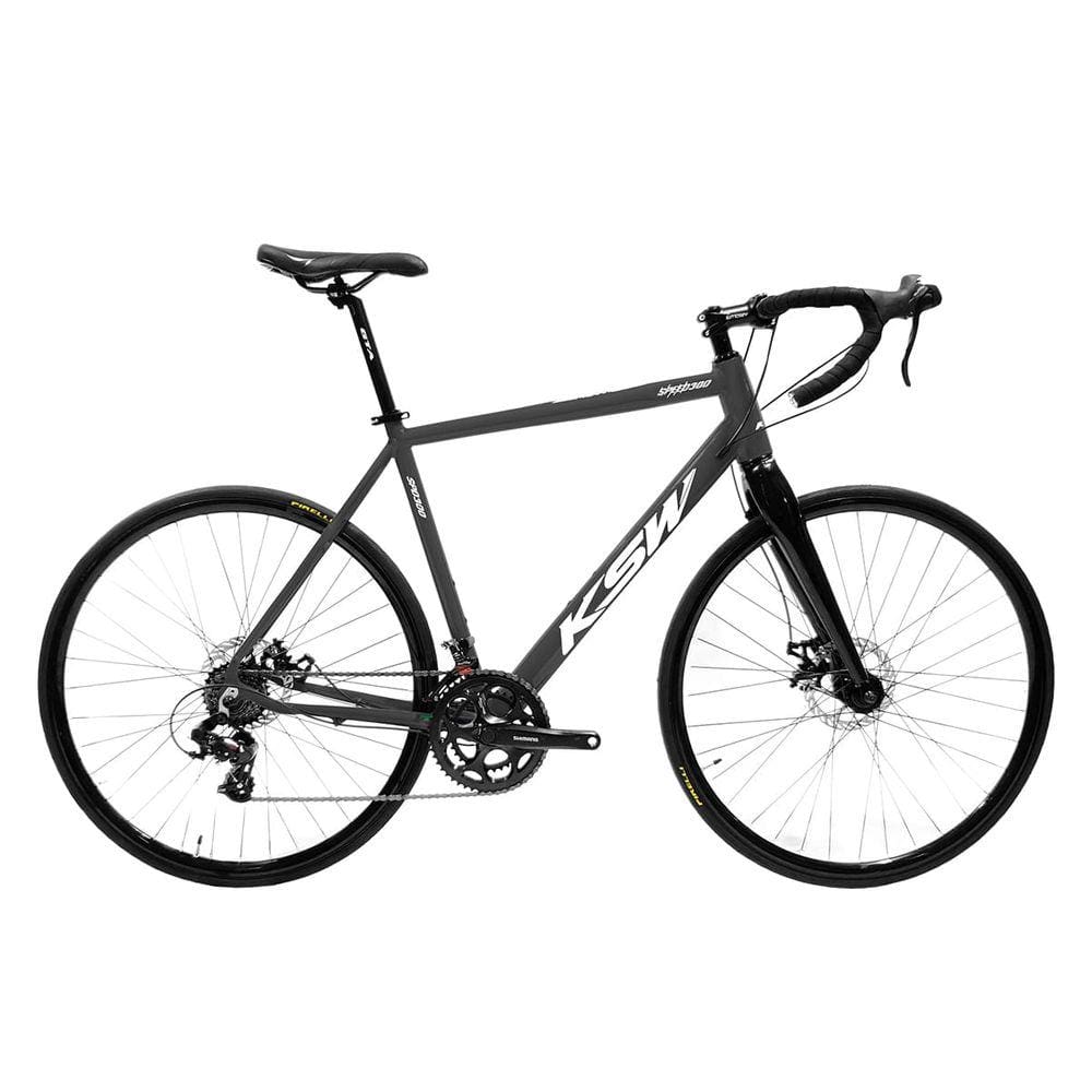 Bicicleta Speed Road Aro 700 KSW Grupo Shimano Tourney 14V