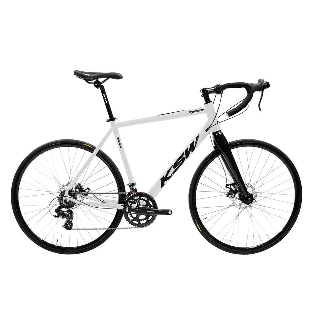 Bicicleta Speed Road Aro 700 KSW Grupo Shimano Tourney 14V