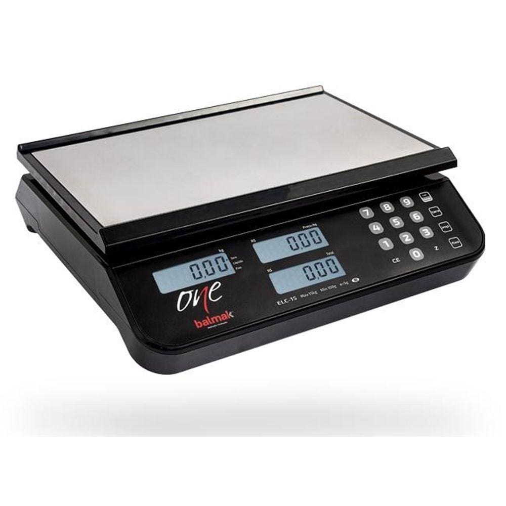 Balança Digital Computadora One 6/15/30Kg X Div 2/5/10G - Elco-6/15/30 - Selo Inmetro - Balmak