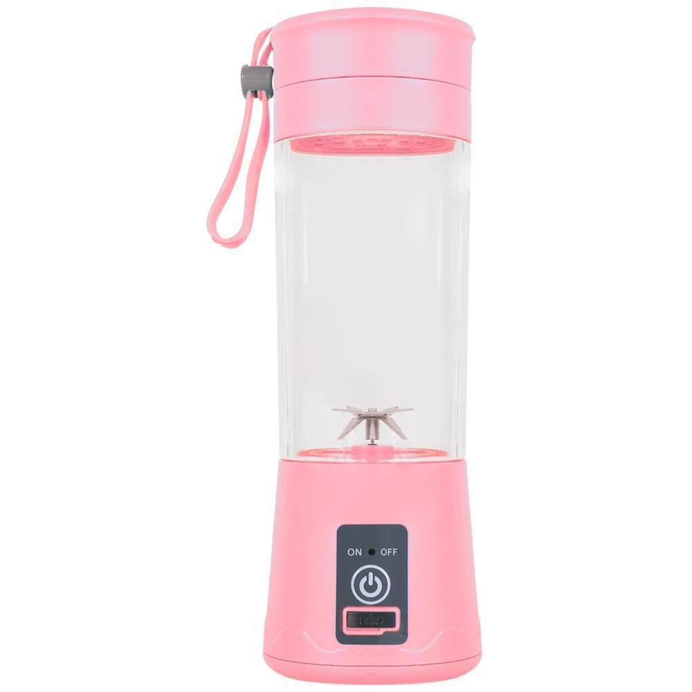 Mini Liquidificador Portátil Usb Recarregável   Rosa