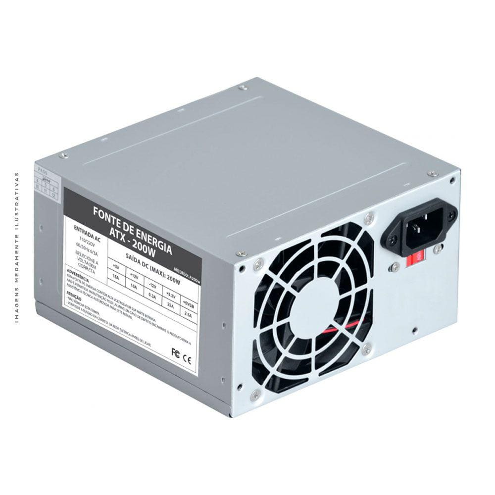 Fonte ATX VKOEM 200W - A200w