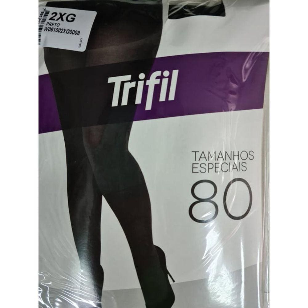 Meia Calça Fio 80 Opaca Plus Size Trifil 61002.