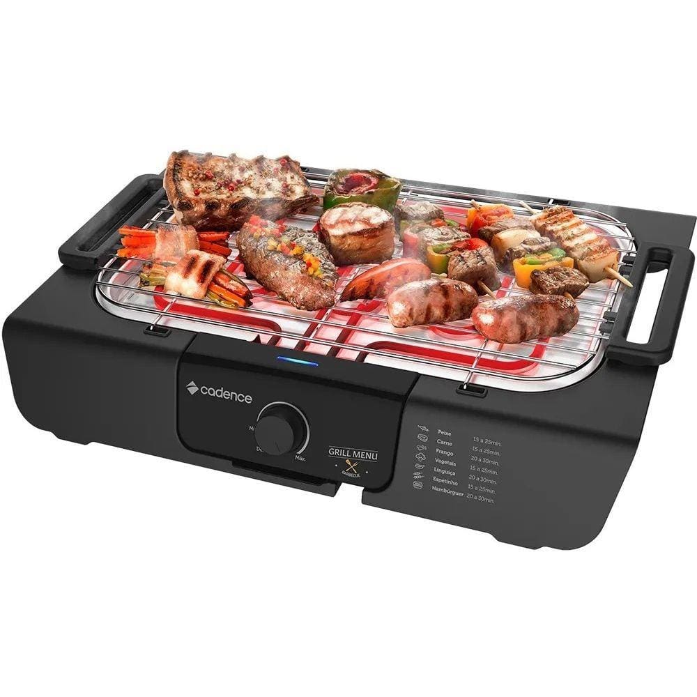 Churrasqueira Elétrica Cadence Grill Menu Churrasco Grl810