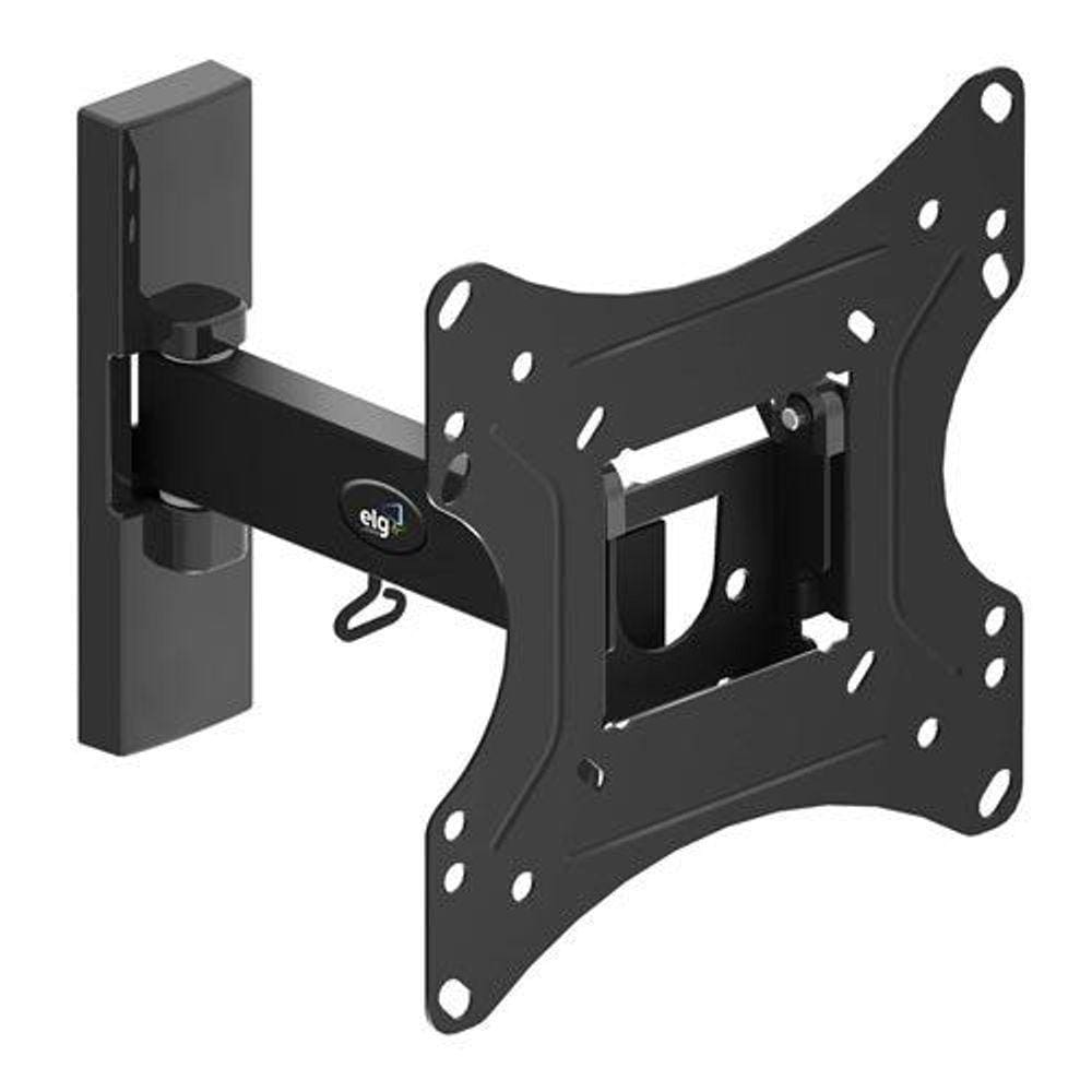 Suporte de Parede Articulado para Monitor e TVs de 15 a 43 Preto - FULL 20 - ELG Pedestais