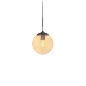Lustre Pendente Blumenau Globb Âmbar E27 Bivolt