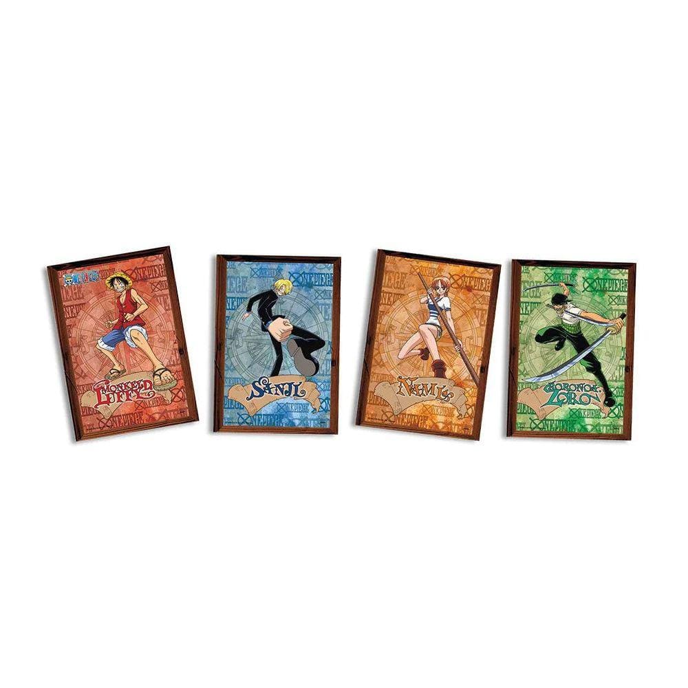Quadros Decorativos Festa One Piece - 04 unidades - Festcolor
