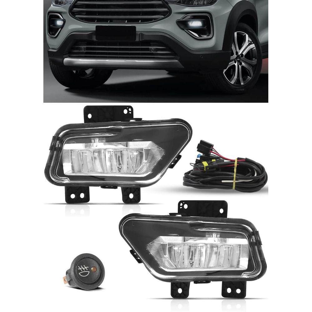 Kit Farol Milha Neblina Fiat Pulse 2022 Em Diante Farol Led
