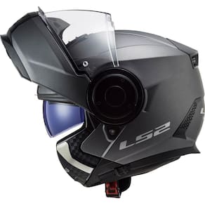 Capacete Ls2 Scope Ff902 Monocolor Titanium Fosco Robocop