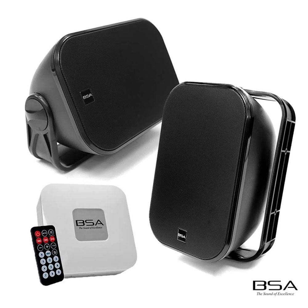 Kit Fácil Bsa Caixa Aw6 + Amplificador Bluetooth Usb Sd Card