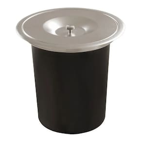 Lixeira Pia Embutir 8 Litros Tampa Inox Escovado - Kzi
