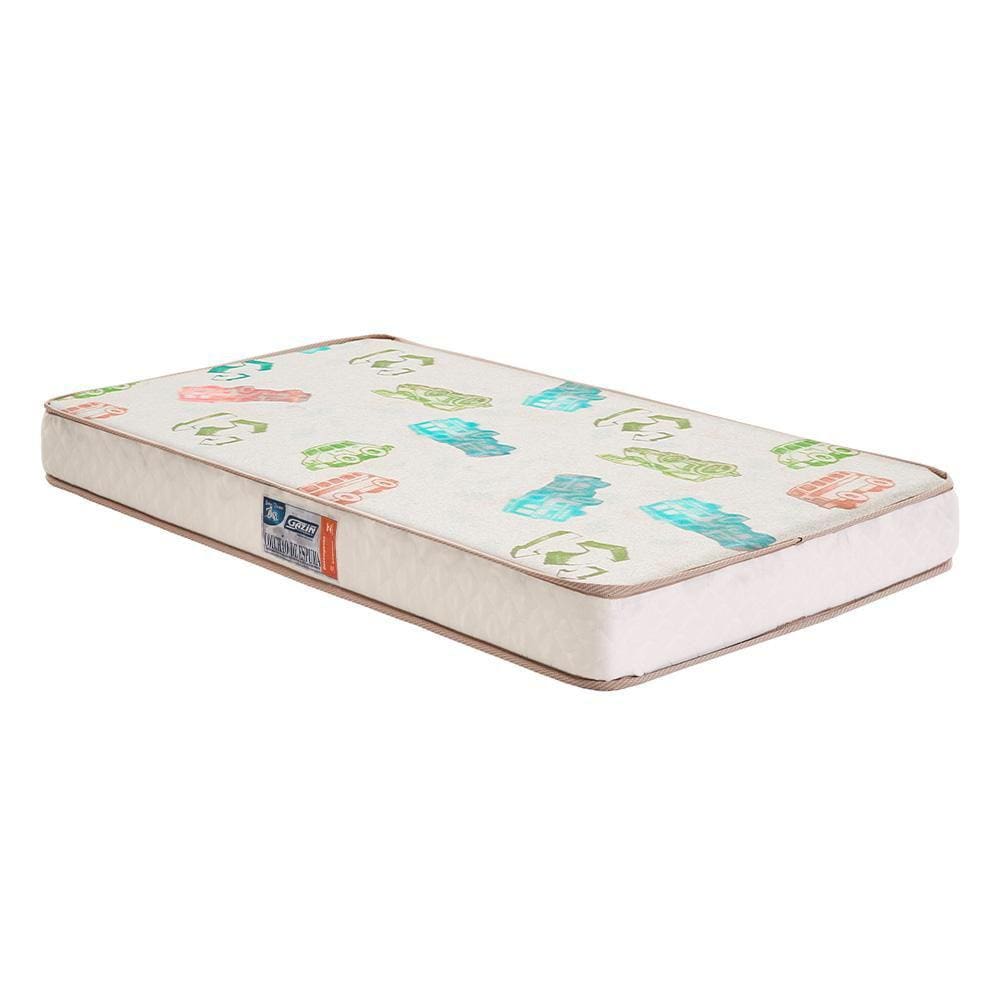 Colchão De Berço Infantil Gazin Babymil Espuma D18 130cm x 70cm