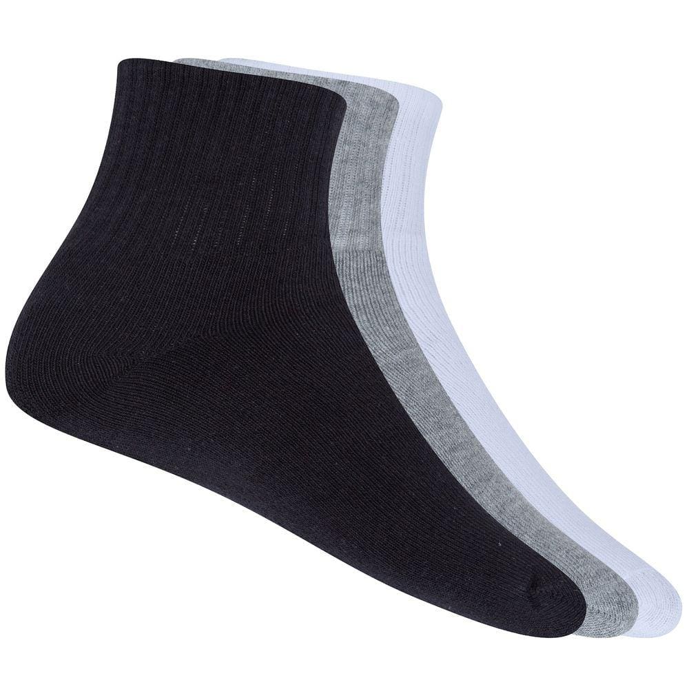 Kit de Meias Oxer Cano Médio com 3 Pares - 34 a 38 - Adulto