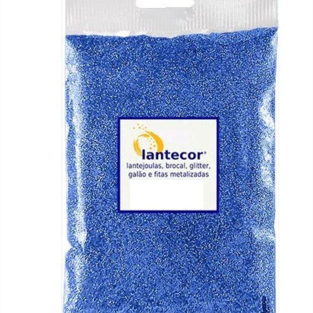 Brocal Metalizado Pvc Azul Roya 500G Artesanato Escolar