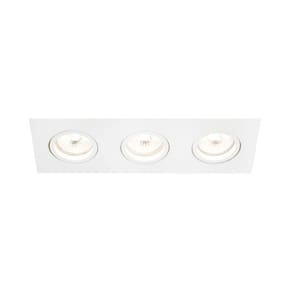 Spot de Embutir Newline Lisse II para 3 Lâmpadas Par 30 E27 Bivolt Branco