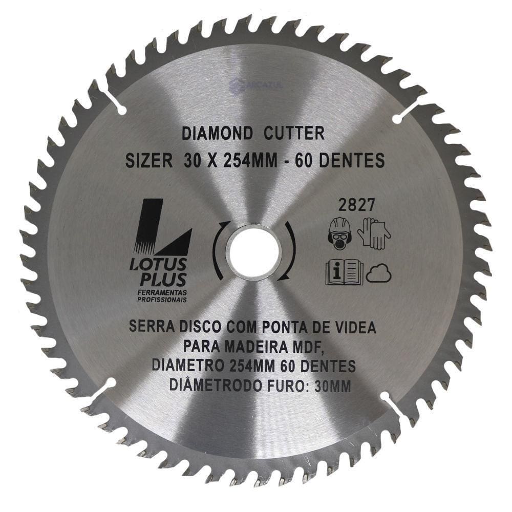 Lamina De Serra Disco De Videa Mdf 254X80 Dt Plus Lotus