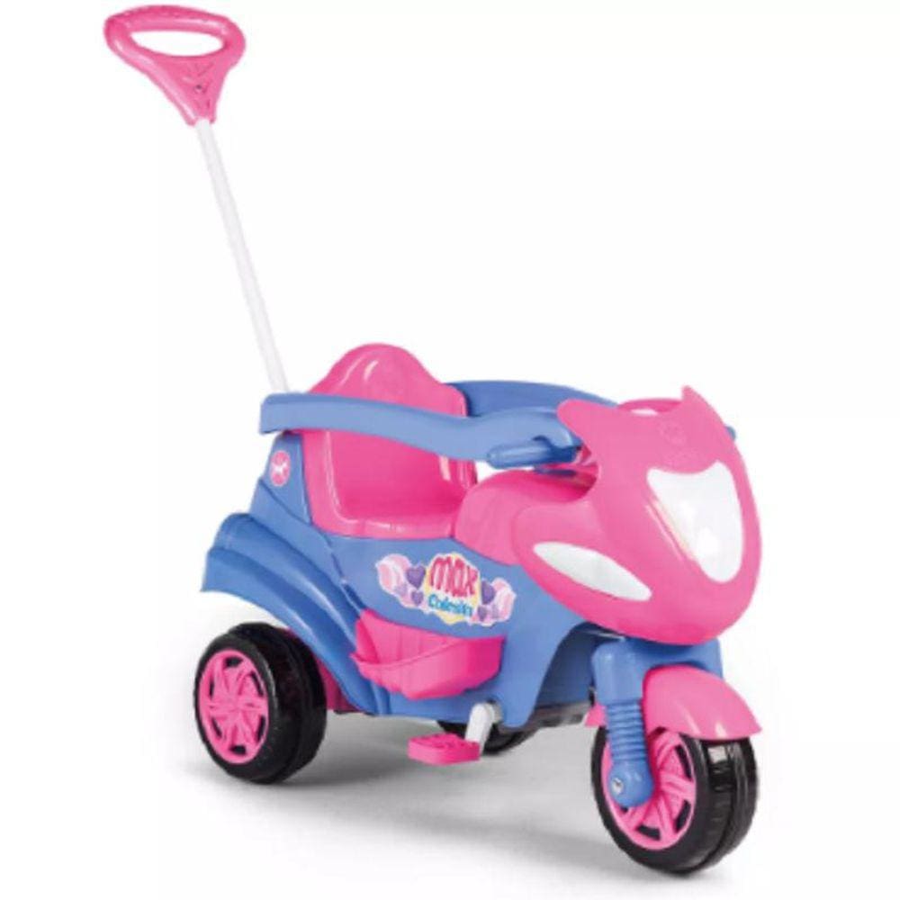 Carrinho De Passeio 2 Em 1 Max Calesita Rosa Ref 947