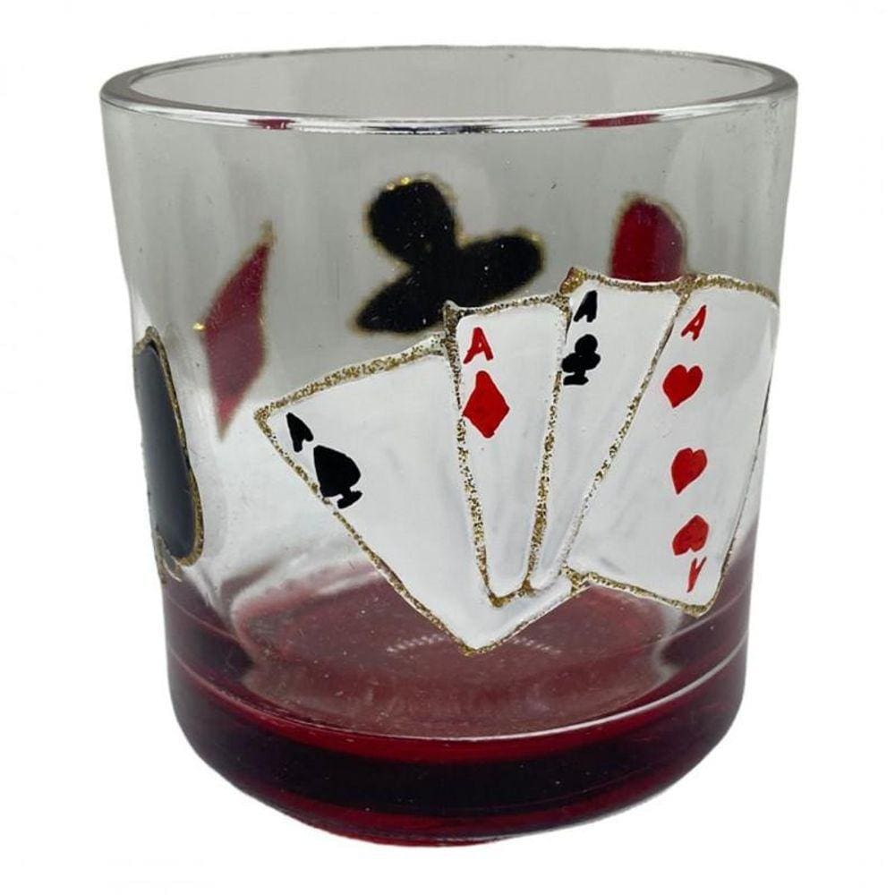 Copo De Whisky De Vidro Zé Pelintra Cartas E Naipes