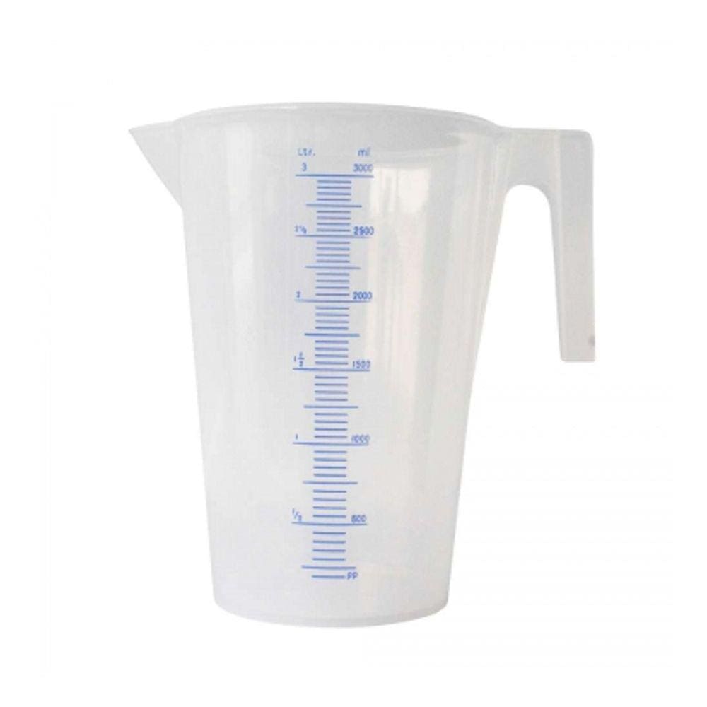 Jarra Polipropileno Branca 3L C/ Escala Alto Relevo Bremen 2166