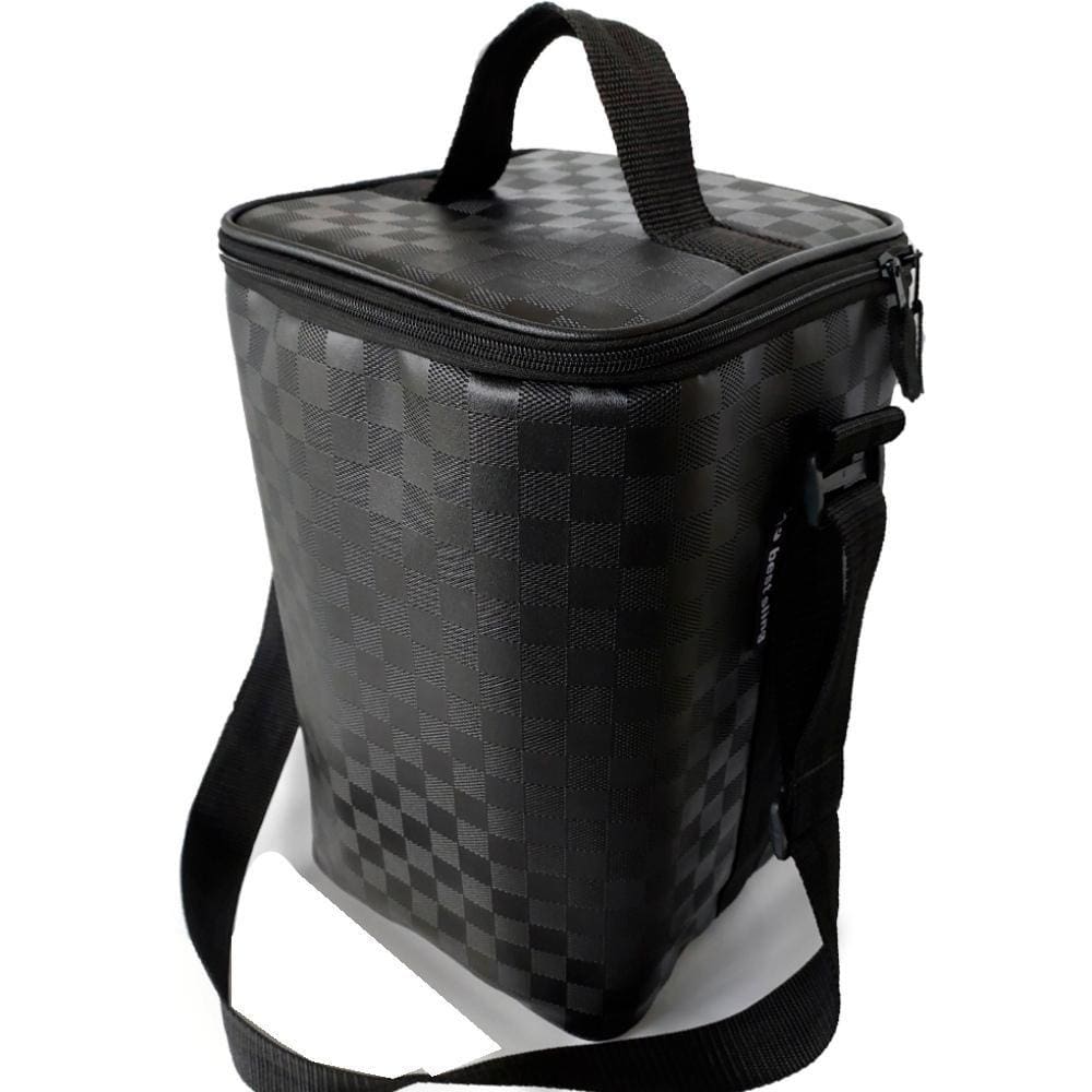 Bolsa Térmica Para Bebidas Suporta 8kg Wine Bag Com Alça de Ombro Porta 4 Garrafas e Taças De Vinho