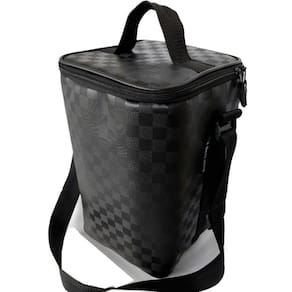 Bolsa Térmica Para Bebidas Suporta 8kg Wine Bag Com Alça de Ombro Porta 4 Garrafas e Taças De Vinho