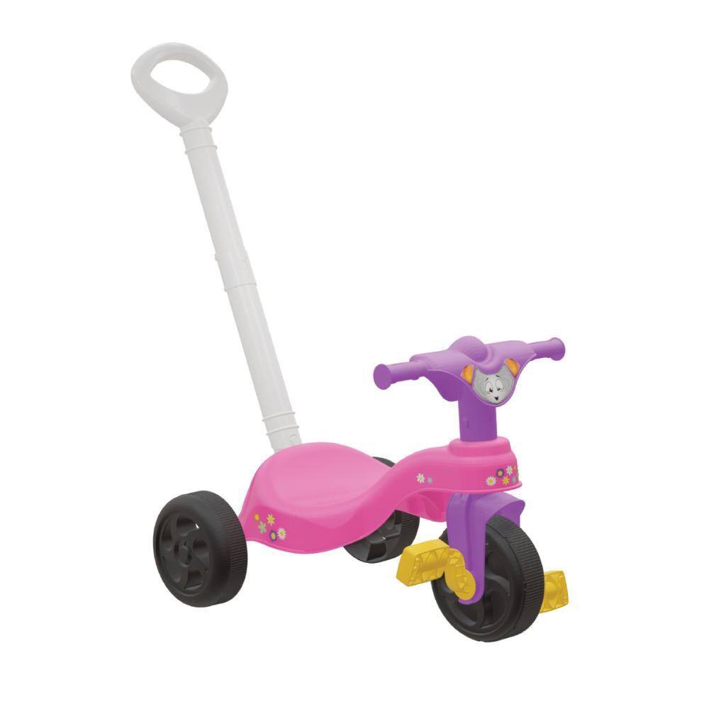 Motinho Triciclo infantil rosa motoca desenho unicórnio - Xalingo