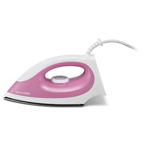 Ferro Rosa Com Branco Bom Para Passar Roupa 220V Não Gruda
