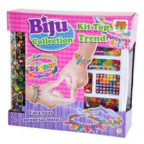 Kit Miçanga Pulseira Biju Collection Letras Pingentes