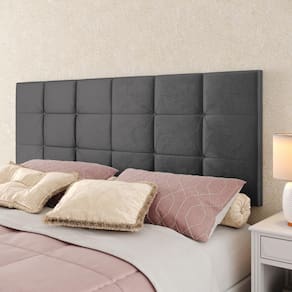 Cabeceira Cama Box Casal Queen 1,60 Suspensa Bia Suede - Cinza - RPM Móveis