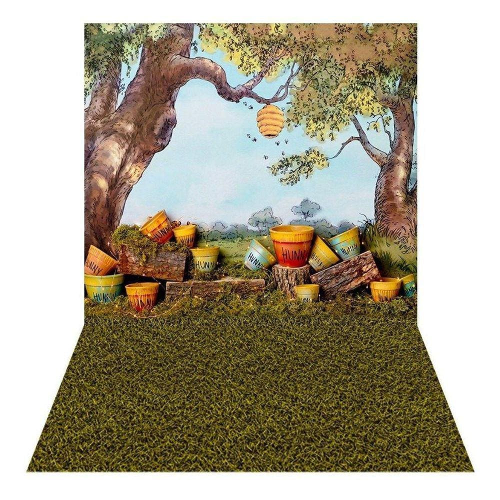 Fundo Fotográfico Newborn Ursinho Pooh 2,5X3,0 Ffg-478