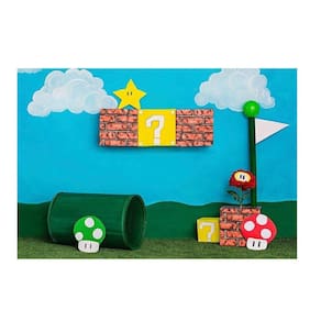 Fundo Fotográfico Newborn Super Mario 2,6X1,7 Ffm-018