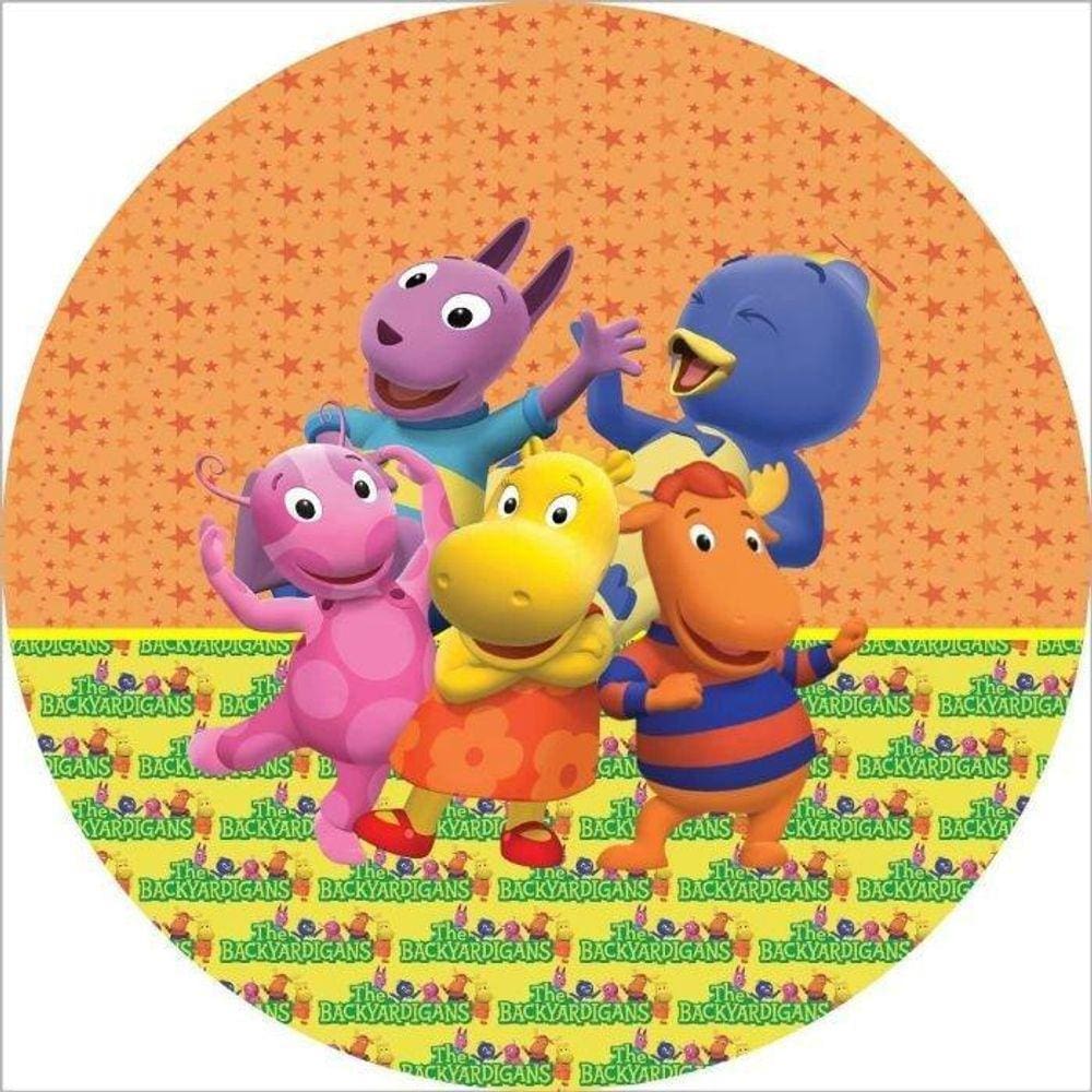 Painel Redondo 3D Sublimado Backyardigans Frd-3566
