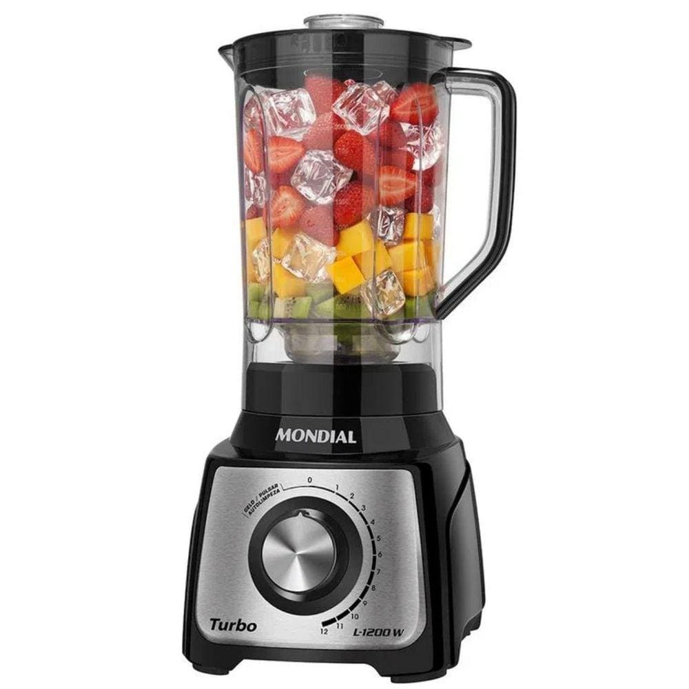 Liquidificador Mondial L-1200 Turbo Inox 1200W 110V