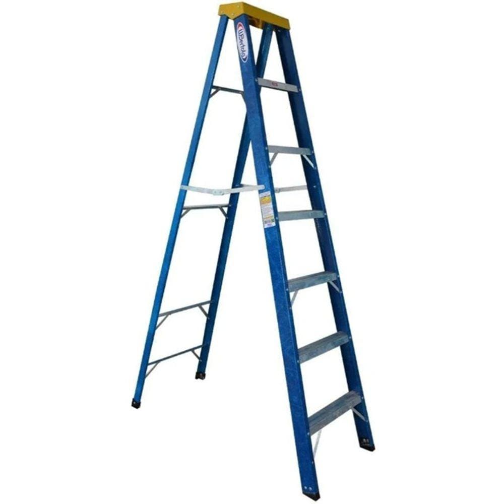 Escada tesoura de aluminio 8 desgraus 2,4 M Wbertolo