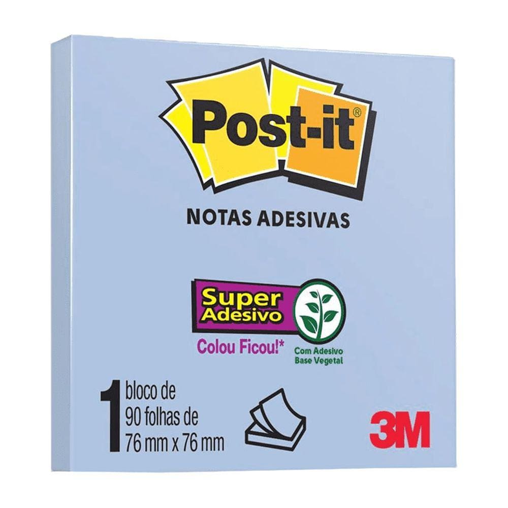 Bloco adesivo 76x76 90 fls POST-IT 3M