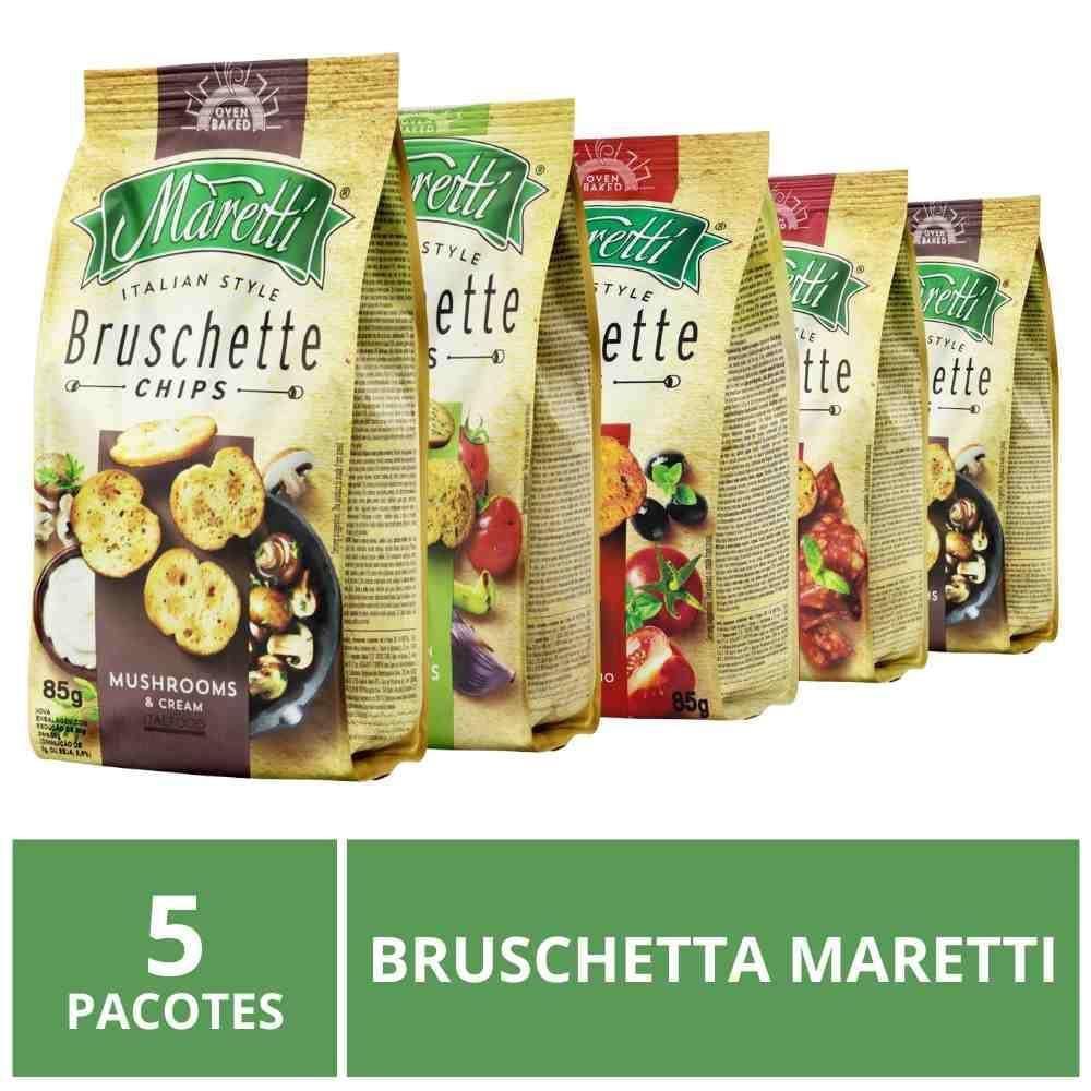 Bruschetta Italiana, 5 Pacotes De 85G, Maretti