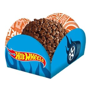 Porta Forminha Festa Infantil Hot Wheels Carros Para Doces - 40 Unidades