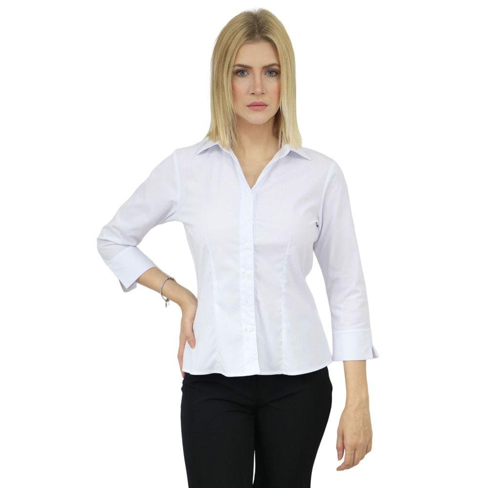 Camisete Camisa Feminina Manga 3/4