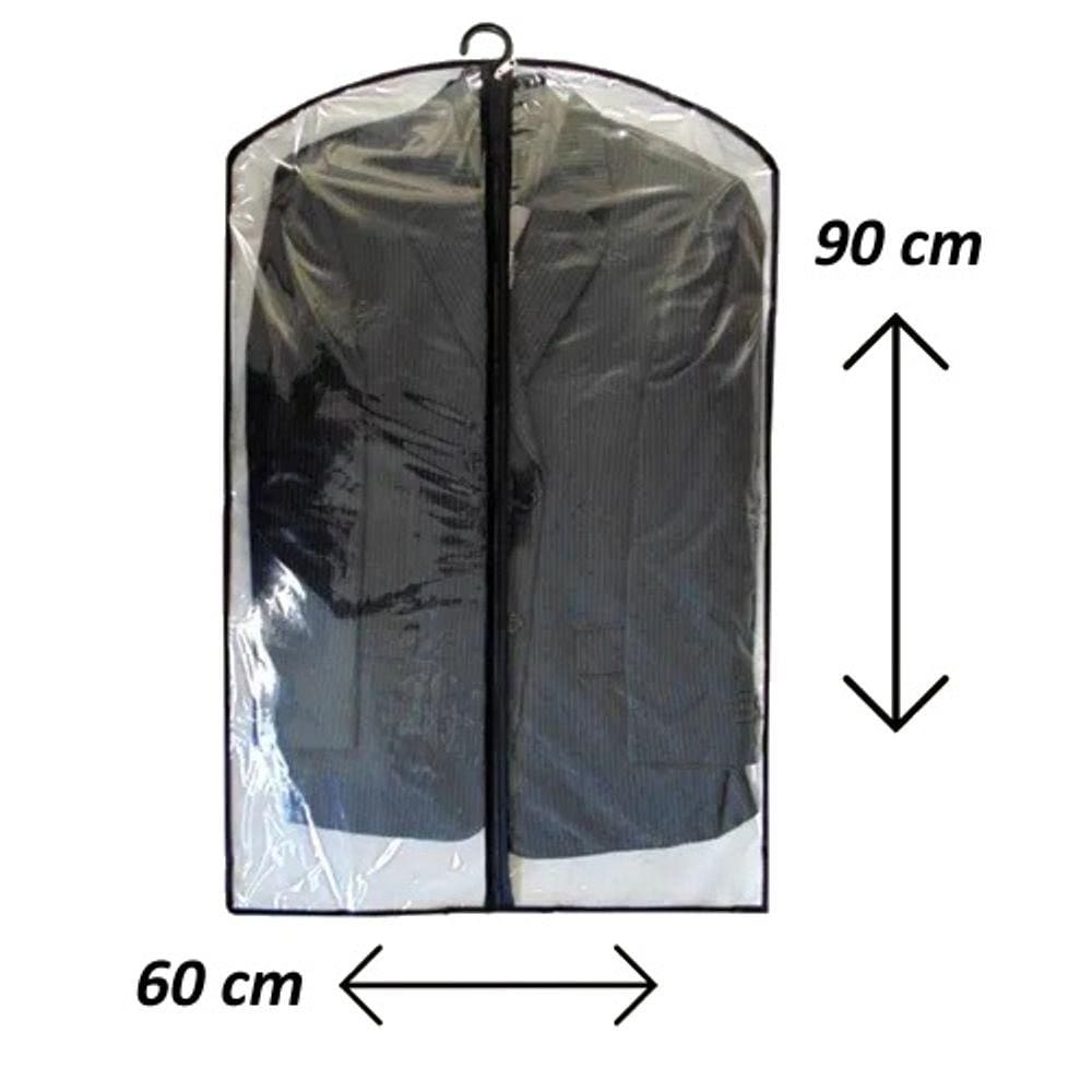 Capa Protetora de Roupa Com Zíper Kit 10 Peças Proteção Terno Vestido Roupas